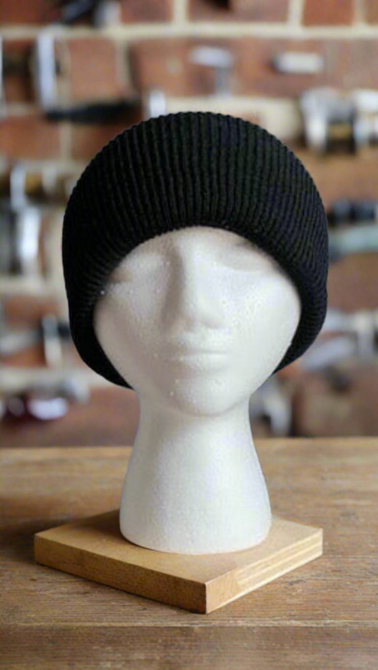 Black Wool Cap