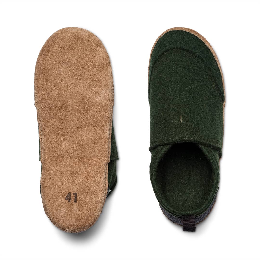 Kyrgies Tengries Handmade Wool Felt Slippers